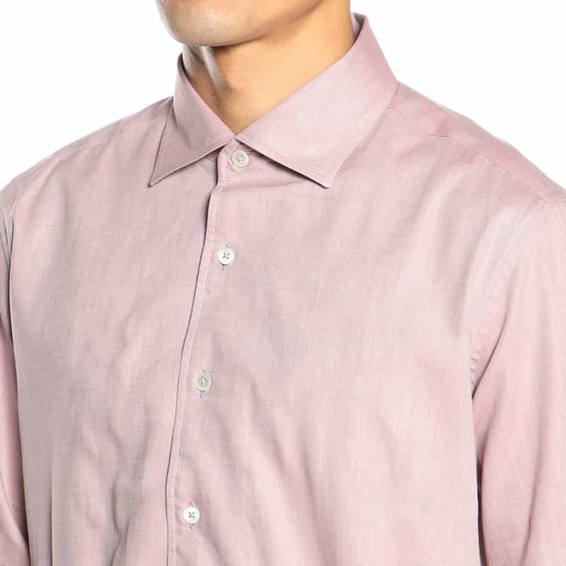BARNEYS NEW YORK コットンツイルシャツ PINK