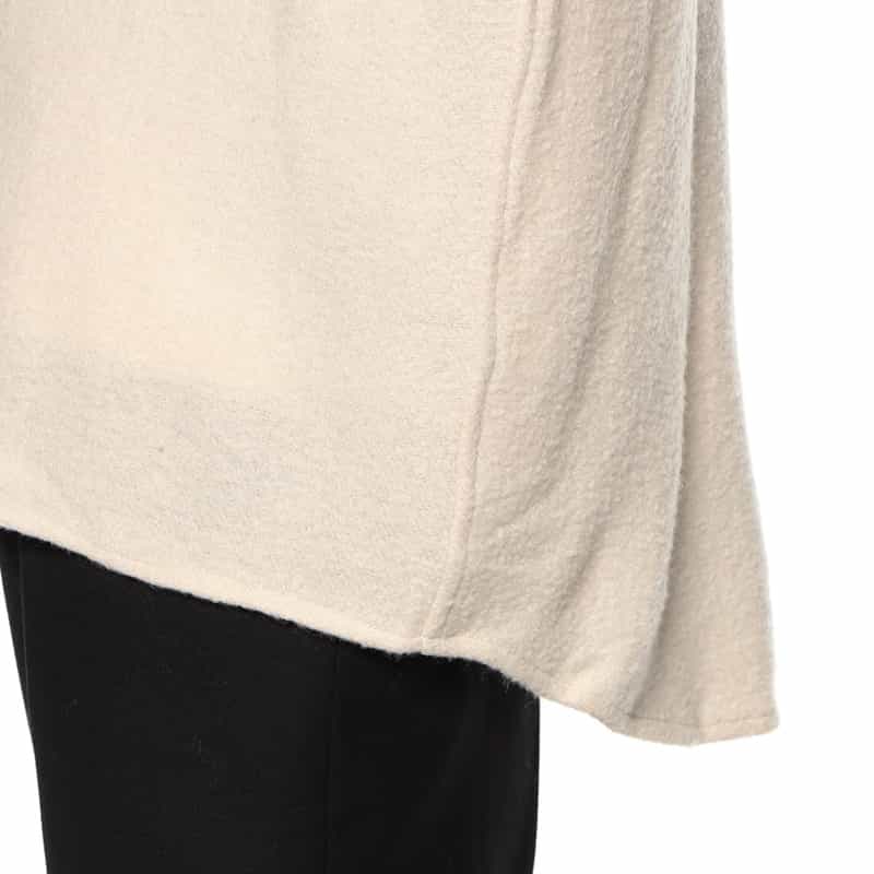 DESTIN ウールカシミヤシャツ IVORY