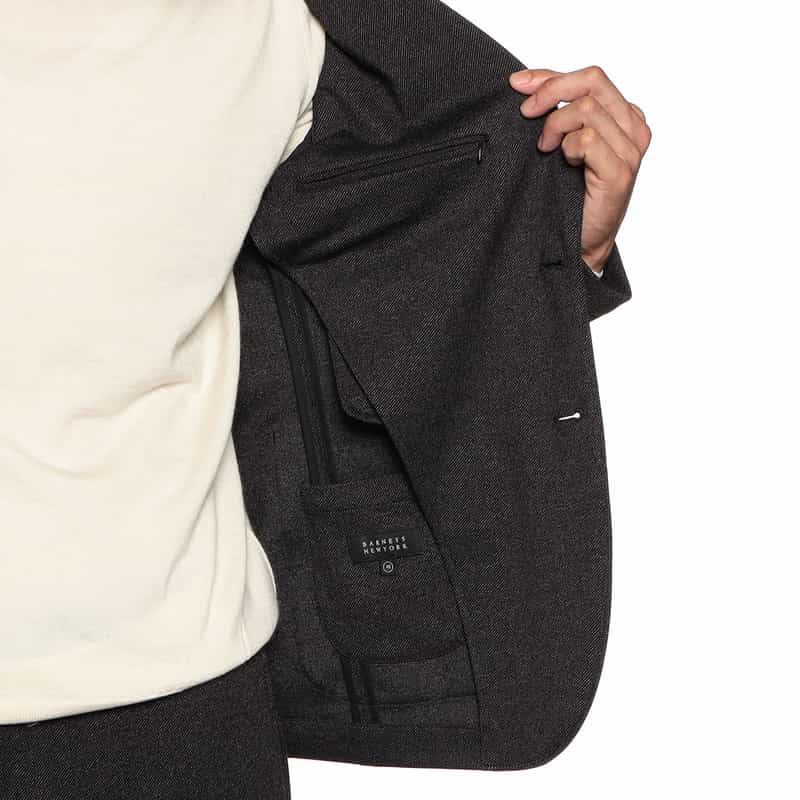 BARNEYS NEW YORK セットアップイージージャケット BLACK