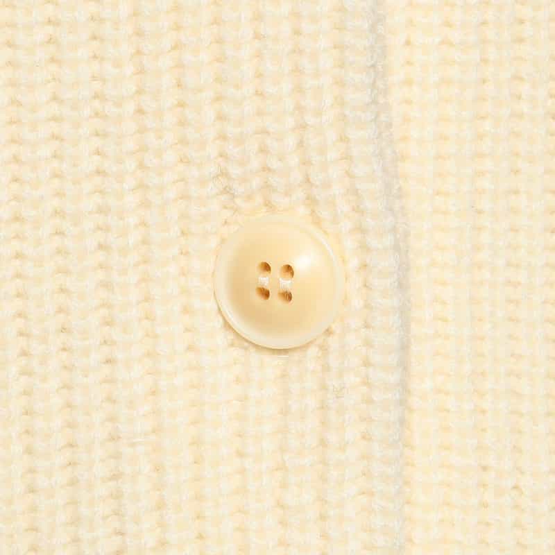 BARNEYS NEW YORK ペプラムシルエット ウールニットベスト IVORY