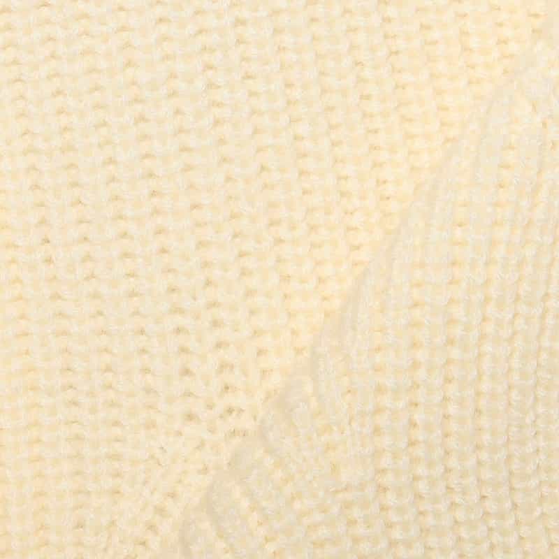 BARNEYS NEW YORK ペプラムシルエット ウールニットベスト IVORY