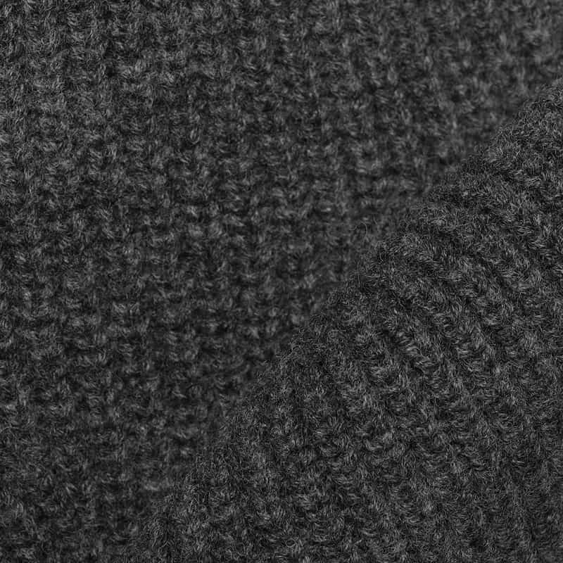 BARNEYS NEW YORK ペプラムシルエット ウールニットベスト GRAY