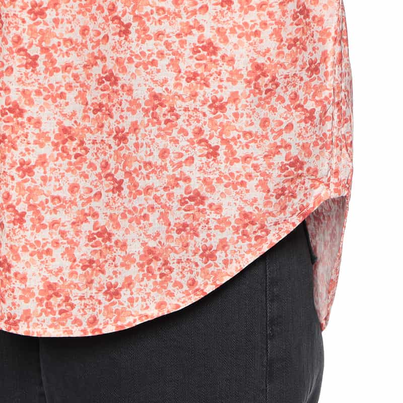 FRANK&EILEEN “EILEEN" フラワープリントシャツ ORANGE