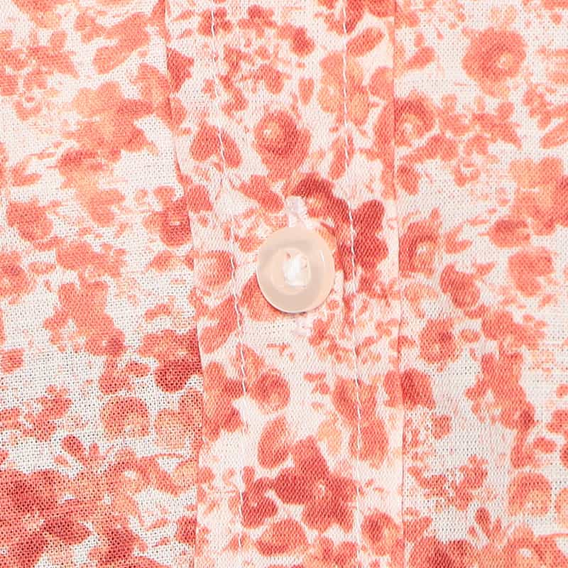 FRANK&EILEEN “EILEEN" フラワープリントシャツ ORANGE