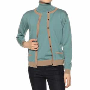 ウォッシャブル ウールニットカーディガン