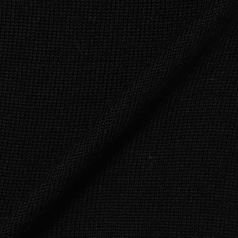 BARNEYS NEW YORK ウォッシャブル ウールニットカーディガン BLACK