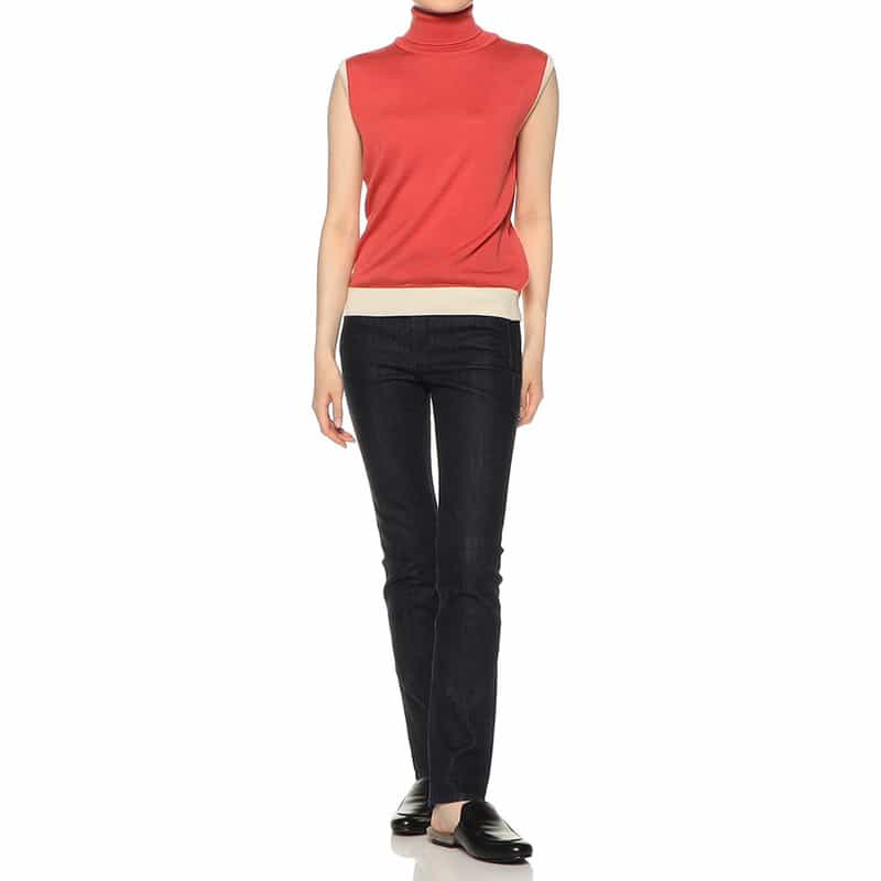 BARNEYS NEW YORK ウォッシャブル ウールニットプルオーバー PINK