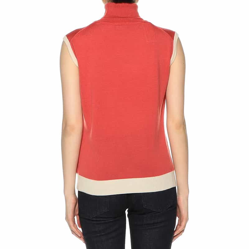 BARNEYS NEW YORK ウォッシャブル ウールニットプルオーバー PINK