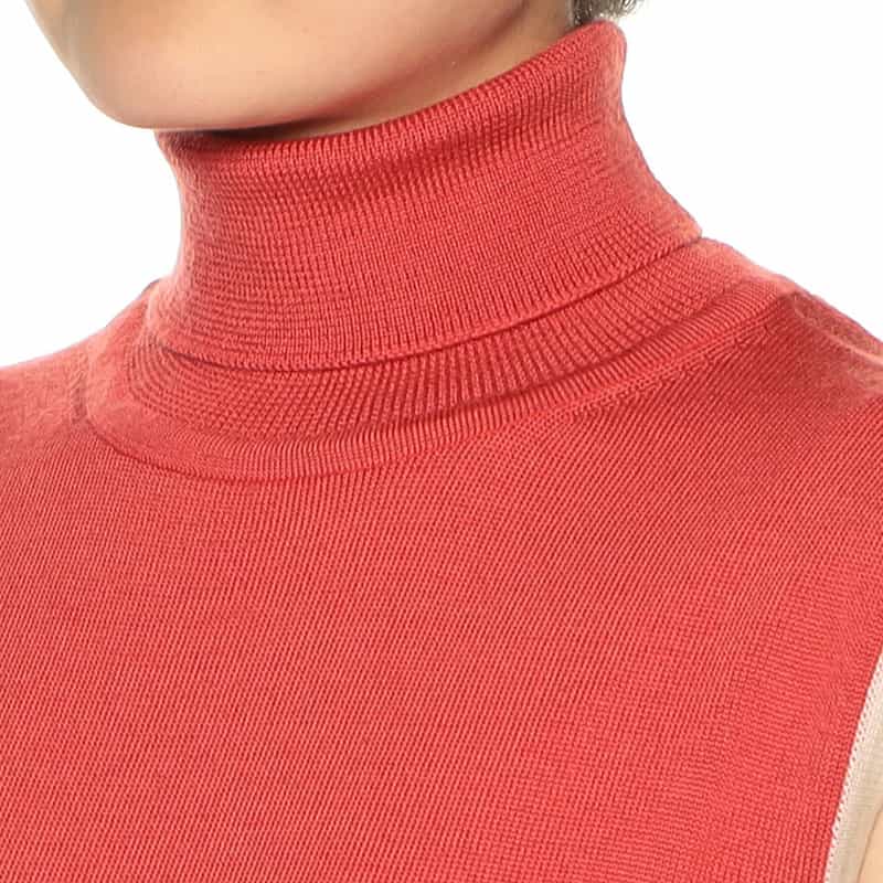 BARNEYS NEW YORK ウォッシャブル ウールニットプルオーバー PINK