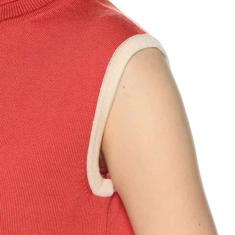 BARNEYS NEW YORK ウォッシャブル ウールニットプルオーバー PINK