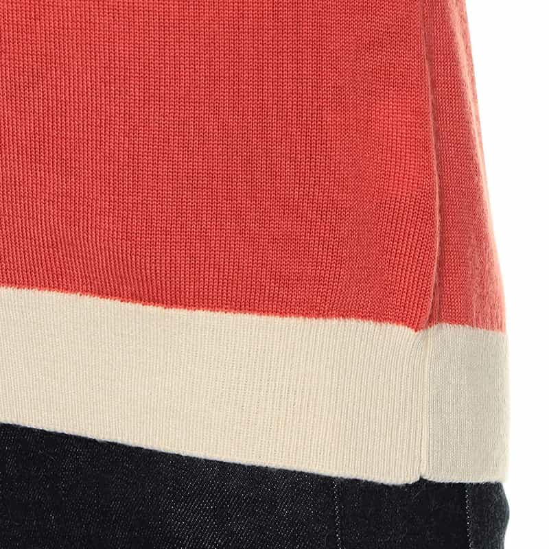 BARNEYS NEW YORK ウォッシャブル ウールニットプルオーバー PINK