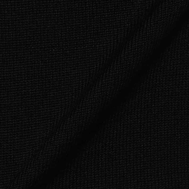 BARNEYS NEW YORK ウォッシャブル ウールニットプルオーバー BLACK