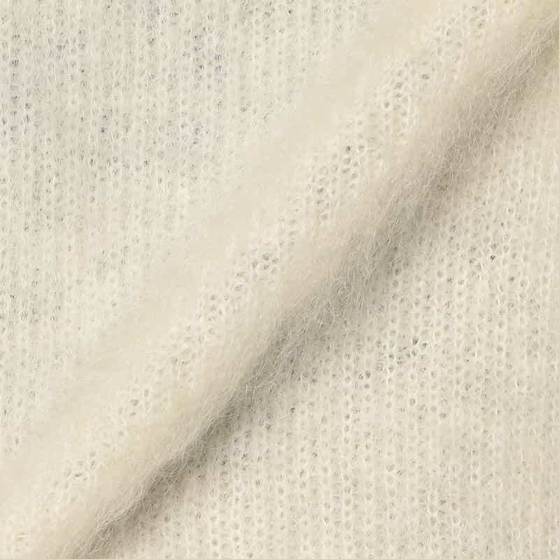 BARNEYS NEW YORK モヘヤ混2WAYニットカーディガン WHITE