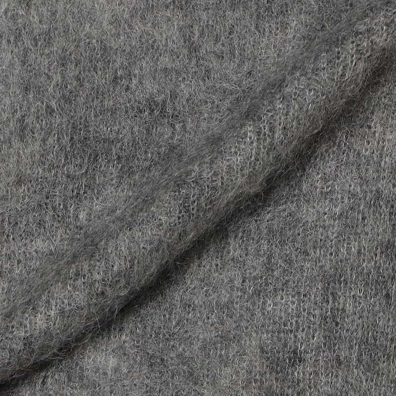 BARNEYS NEW YORK モヘヤ混2WAYニットカーディガン GRAY