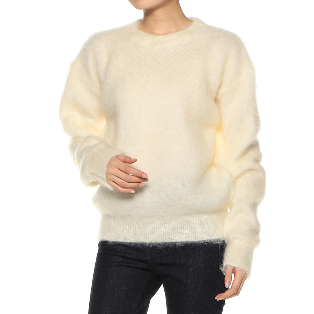 モヘヤ混ニットプルオーバー