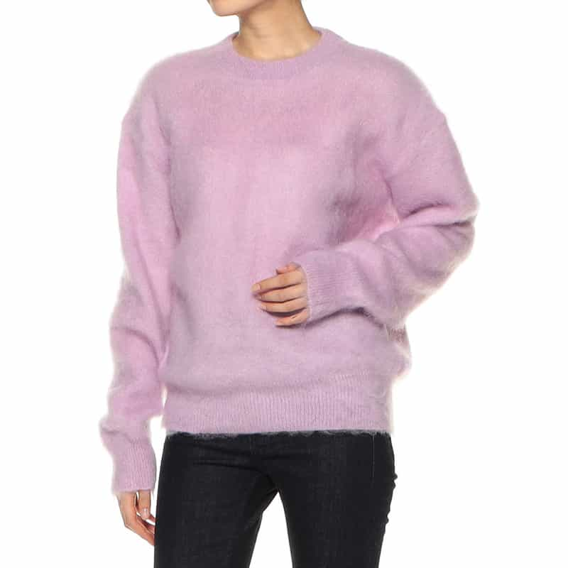 BARNEYS NEW YORK モヘヤ混ニットプルオーバー LIGHT PURPLE