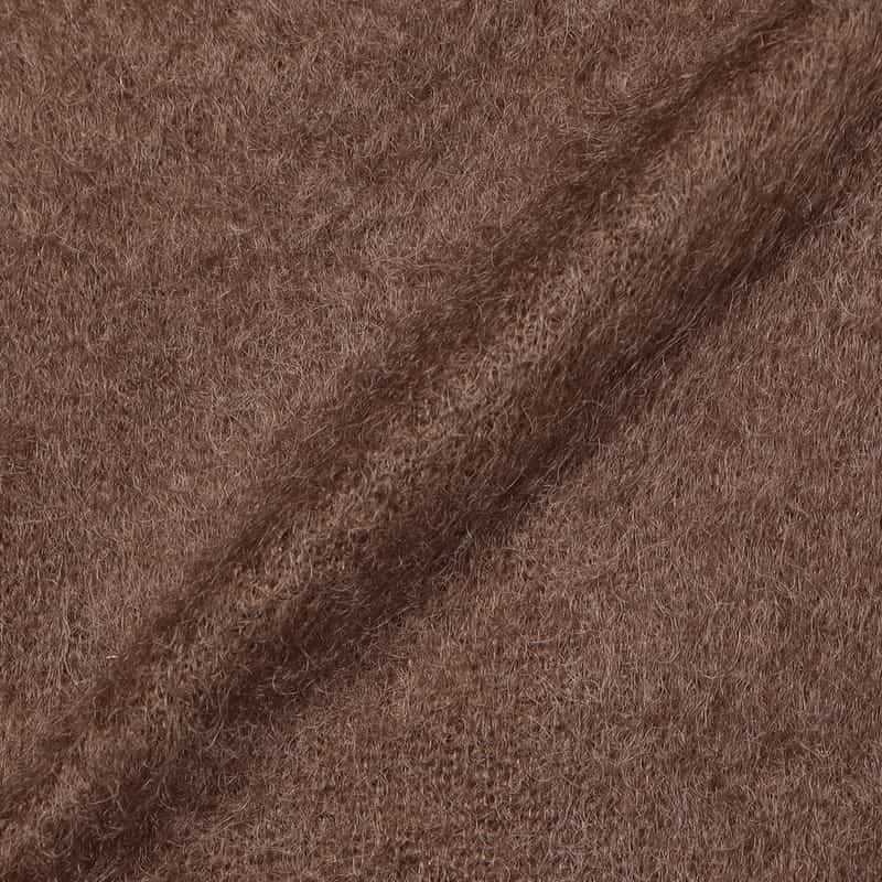 BARNEYS NEW YORK モヘヤ混ニットプルオーバー BROWN