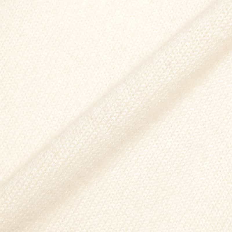 BARNEYS NEW YORK カシミヤ素材 オフタートルネック ニットプルオーバー IVORY