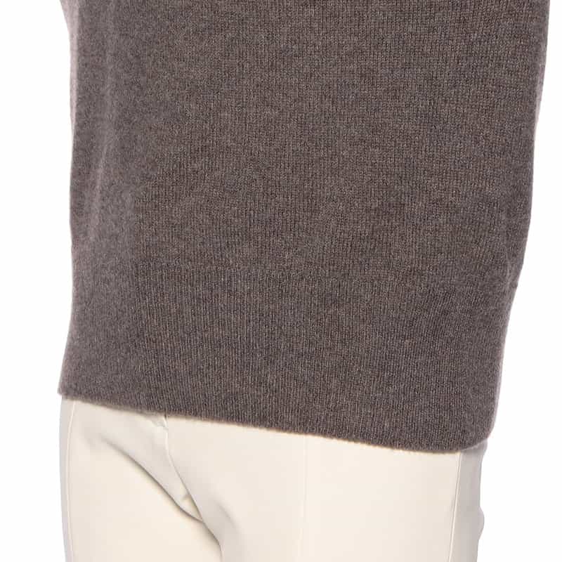 BARNEYS NEW YORK カシミヤ素材 オフタートルネック ニットプルオーバー LIGHT BROWN