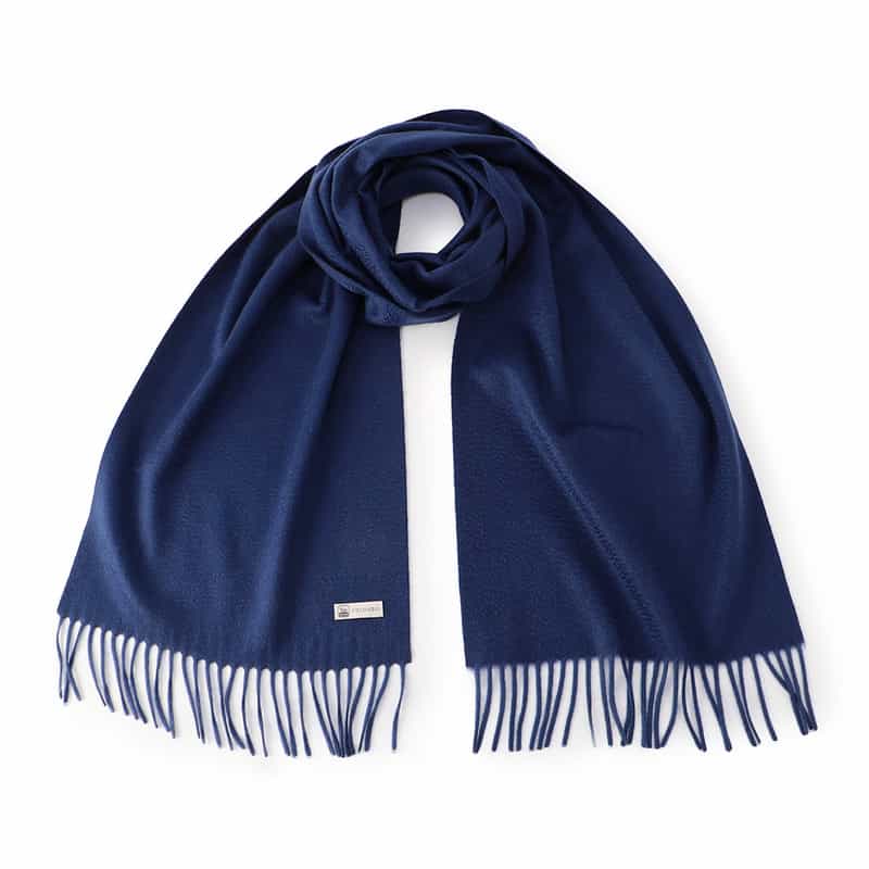 COLOMBO カシミヤスカーフ NAVY
