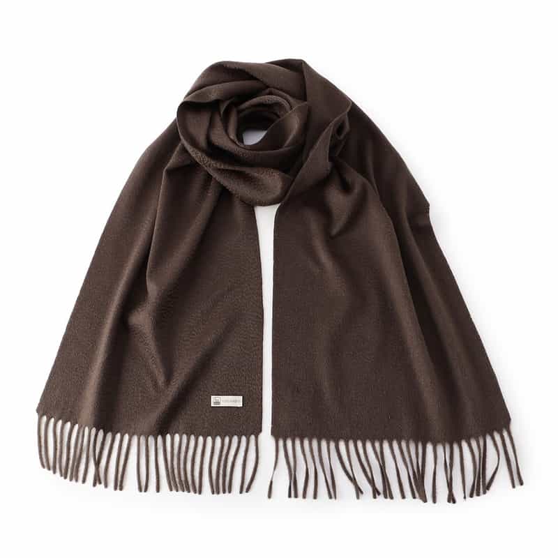 COLOMBO カシミヤスカーフ BROWN