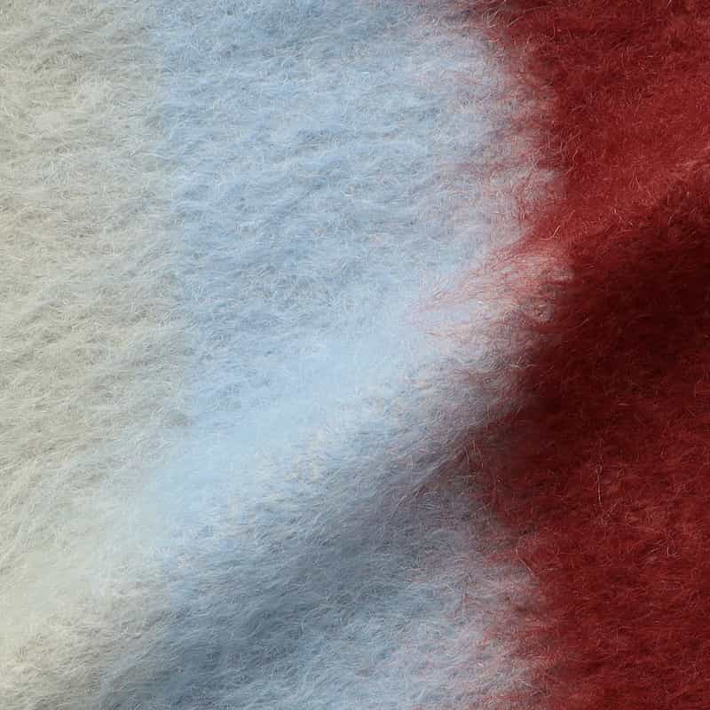 MANTAS EZCARAY ボーダー柄ブランケット MULTI COLOR