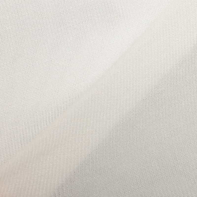 BARNEYS NEW YORK ウォッシャブル シアー素材 クルーネックニットプルオーバー WHITE