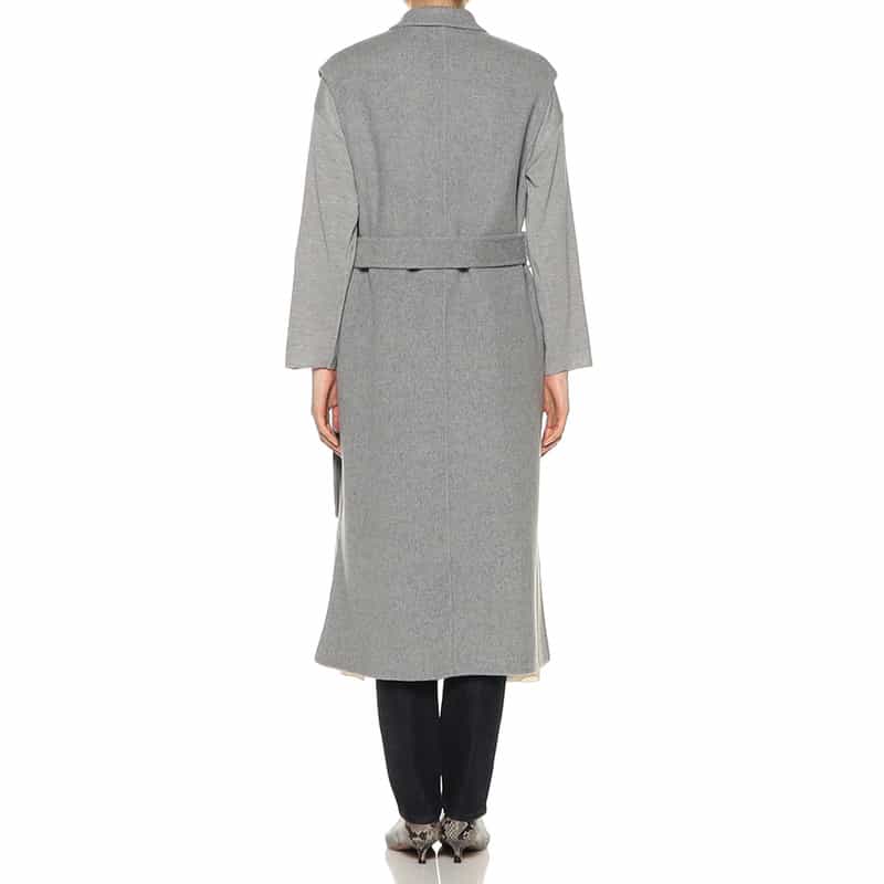 BARNEYS NEW YORK ベルテッドロング ジレ ジャケット GRAY