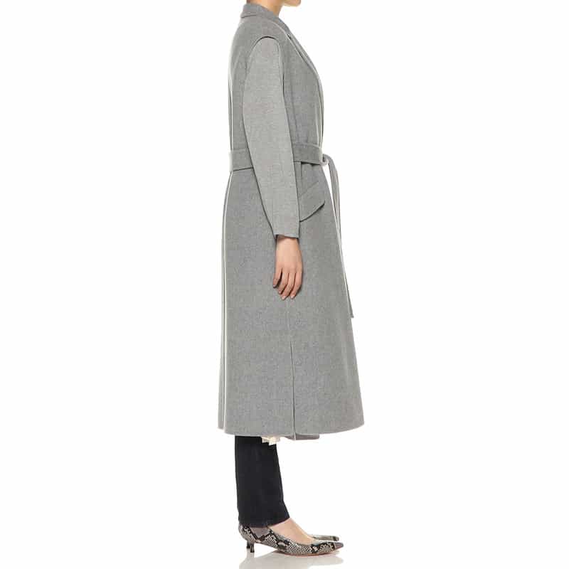 BARNEYS NEW YORK ベルテッドロング ジレ ジャケット GRAY
