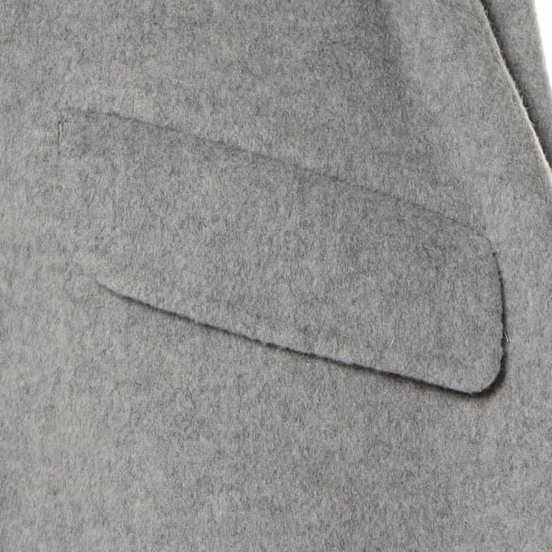 BARNEYS NEW YORK ベルテッドロング ジレ ジャケット GRAY