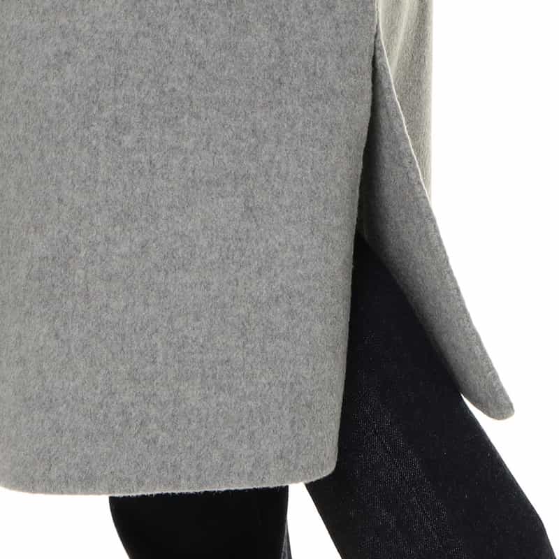 BARNEYS NEW YORK ベルテッドロング ジレ ジャケット GRAY