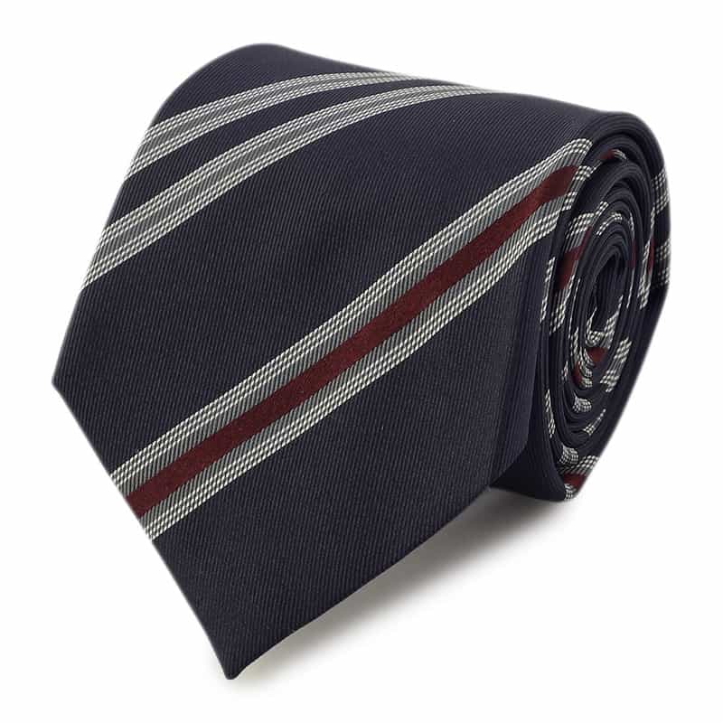 BARNEYS NEW YORK ストライプ柄タイ NAVY