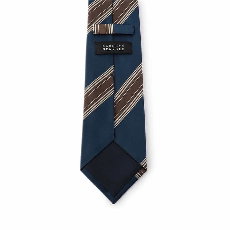 BARNEYS NEW YORK ストライプ柄タイ BLUE