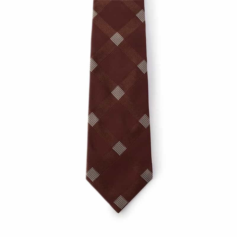 BARNEYS NEW YORK チェック柄タイ WINE