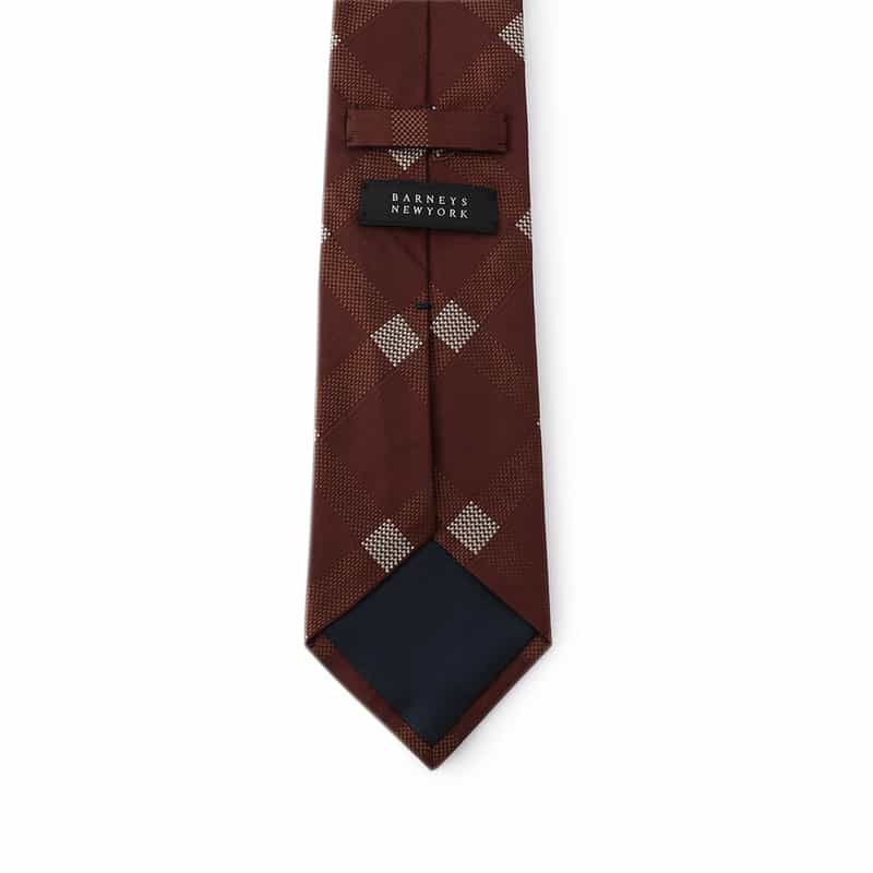 BARNEYS NEW YORK チェック柄タイ WINE