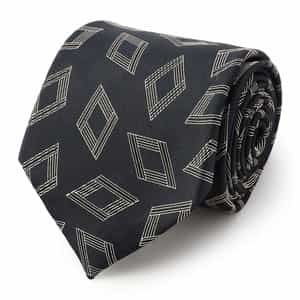 ダイヤ柄タイ