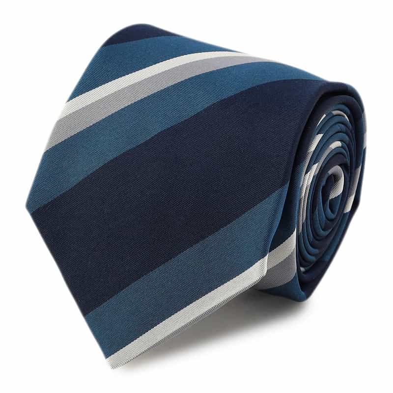 BARNEYS NEW YORK ストライプ柄タイ NAVY