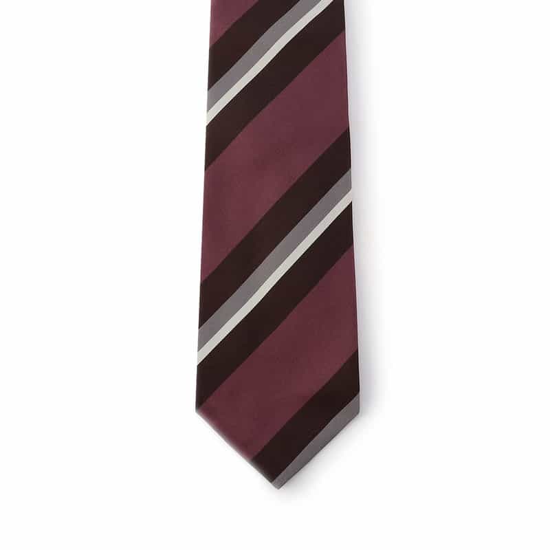 BARNEYS NEW YORK ストライプ柄タイ PINK