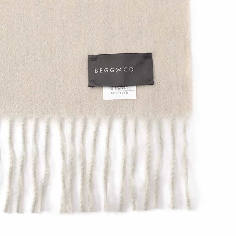 BEGG X CO カシミヤスカーフ CAMEL