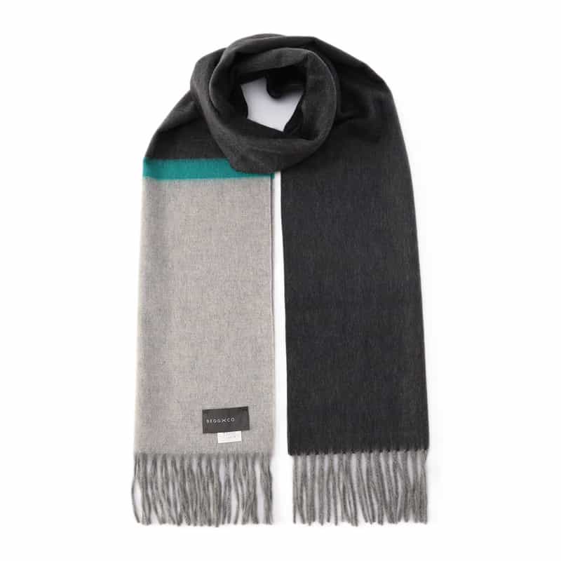 BEGG X CO カシミヤスカーフ BLACK