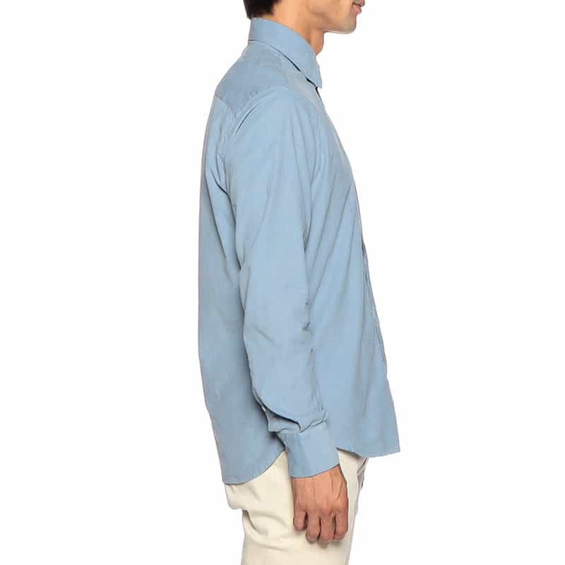 OSVALDO TRUCCHI コーデュロイシャツ LIGHT BLUE