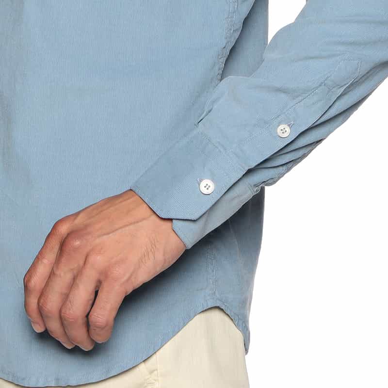 OSVALDO TRUCCHI コーデュロイシャツ LIGHT BLUE