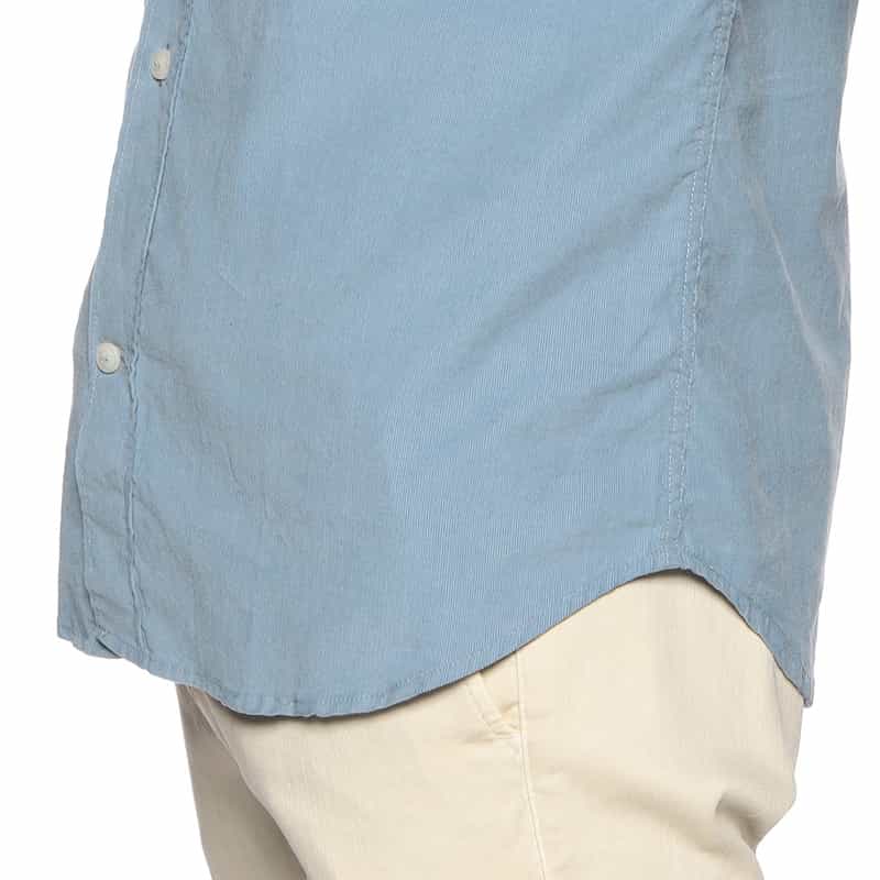 OSVALDO TRUCCHI コーデュロイシャツ LIGHT BLUE