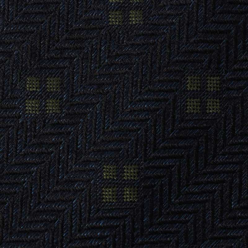 BARNEYS NEW YORK スクエア小紋柄タイ NAVY