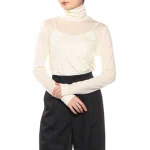 ウォッシャブル ウールタートルネックニットプルオーバー