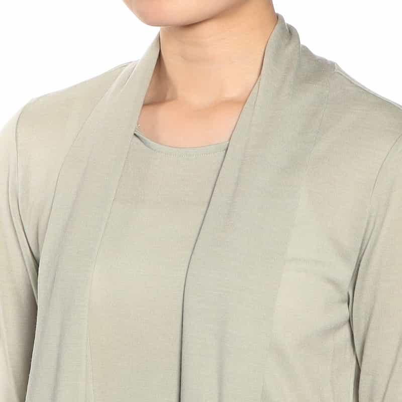 BARNEYS NEW YORK ウォッシャブル ウールボウニットプルオーバー LIGHT GREEN