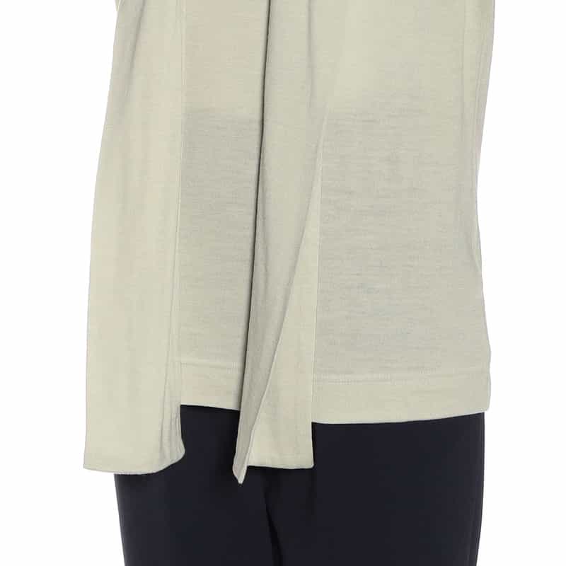 BARNEYS NEW YORK ウォッシャブル ウールボウニットプルオーバー LIGHT GREEN