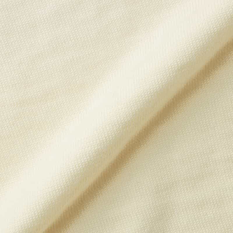 BARNEYS NEW YORK ウォッシャブルクルーネックニットプルオーバー WHITE