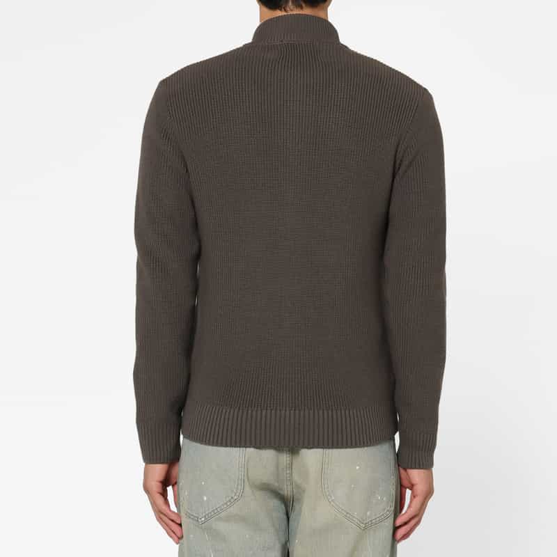 BARNEYS NEW YORK シーアイランドコットンドライバーズニットジャケット DARK GRAY