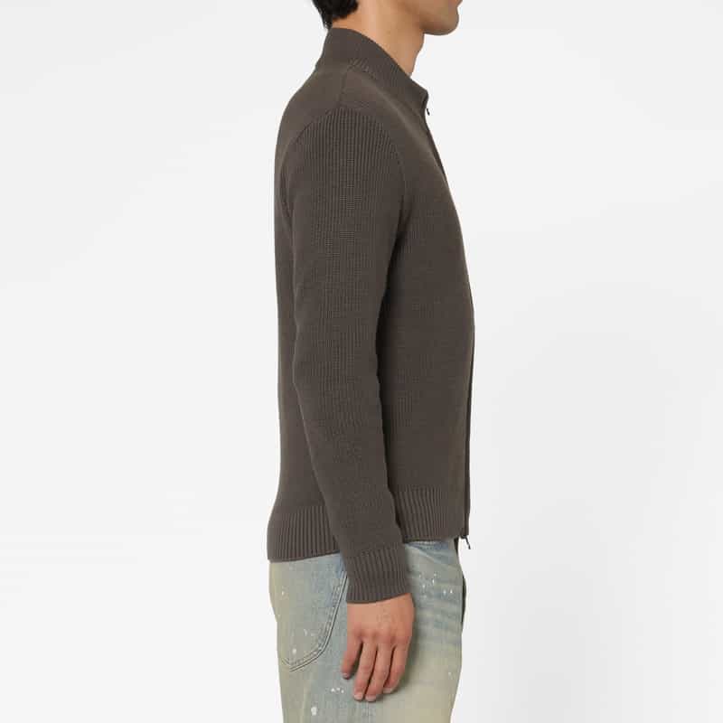 BARNEYS NEW YORK シーアイランドコットンドライバーズニットジャケット DARK GRAY